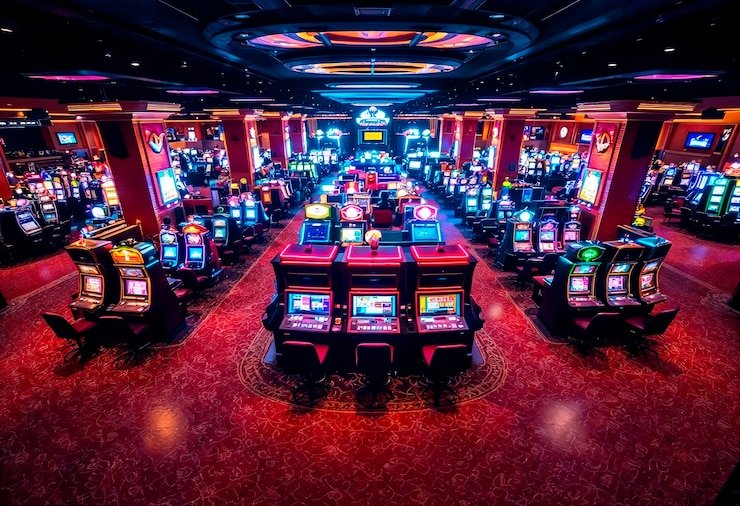 সিক বো টেবিলে সবুজ ডাইস বিন্যাসের দৃশ্য